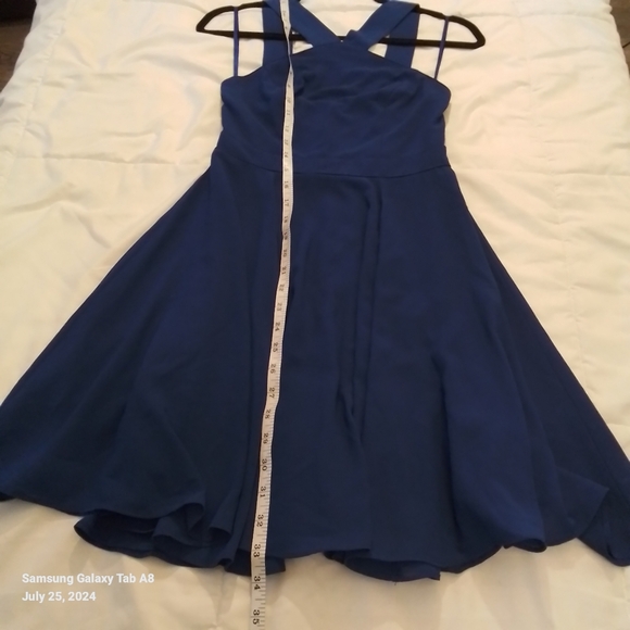Lulu's Forevermore Blue Strappy Skater Dress size XS - Picture 10 of 14